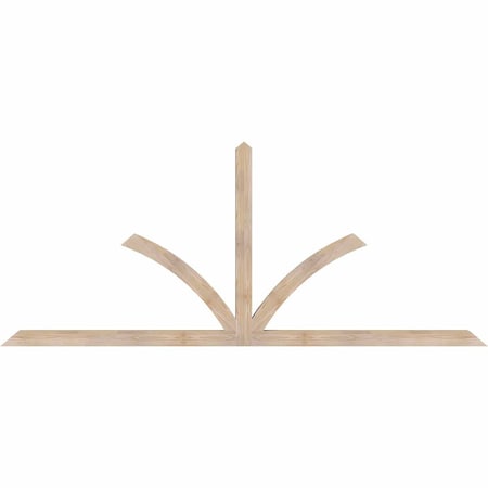 Ekena Millwork Richland Smooth Timber Gable Bracket, Douglas Fir, 108"W x 45"H x 3 1/2"D x 3 1/2"F, 10/12 Pitch GBW108X45X0404RIC00SDF